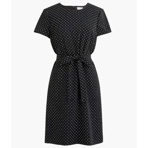 J. Crew Factory Black and White Polka Dot Mini Dress